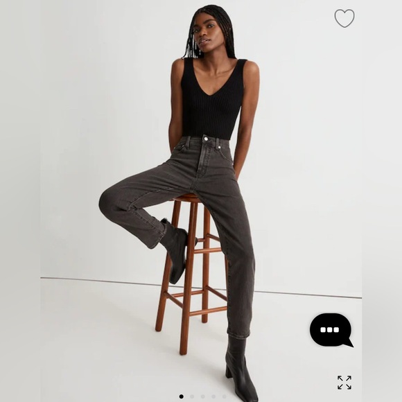 Madewell The Perfect Vintage Jean 90’s inspired– Lunar Wash (Black), Size 26 - Picture 1 of 13